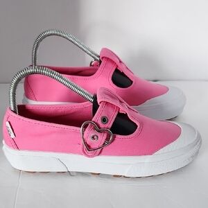 Vans Pink Sneakers with Heart Detail